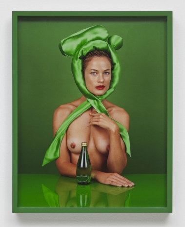 Elad Lassry , Woman (Green Bow), 2012 , MASSIMODECARLO