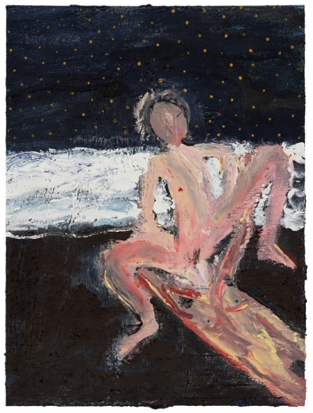 Matthew Wong, BEACH AT NIGHT, 2016 , Cheim & Read