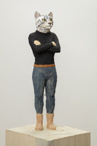 Stephan Balkenhol, The Egyptian Cat, 2022 , Galerie Forsblom