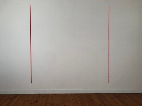 Bernard Joubert , Carré d’angle rouge, 1974 , Galerie Joy de Rouvre