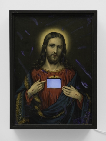 Wolf Vostell, Jesus with TV Heart, 1995 , Cardi Gallery