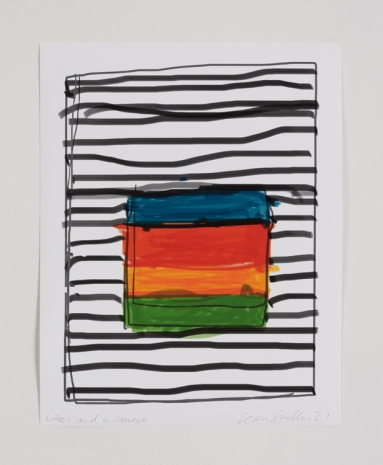 Sean Scully, Lines and a square, 2021, Kerlin Gallery