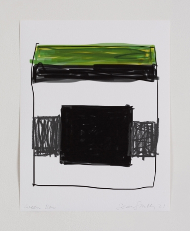 Sean Scully, Green Bar, 2021, Kerlin Gallery