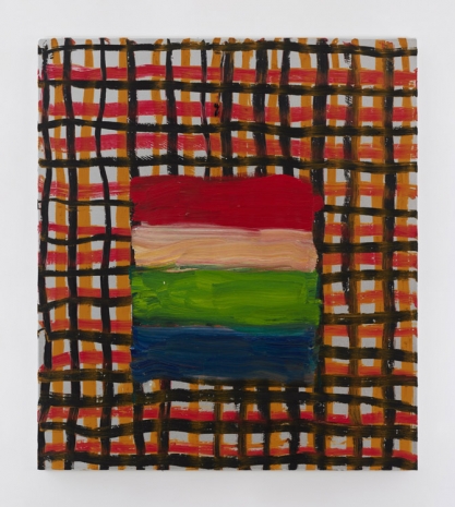 Sean Scully, Cage Red, 2021, Kerlin Gallery