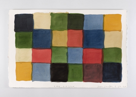 Sean Scully, Robe Diptych 5.29.20, 2020, Kerlin Gallery