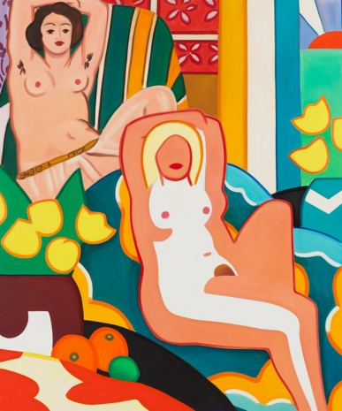 Tom Wesselmann, Sunset Nude with Matisse Odalisque, 2003, Almine Rech