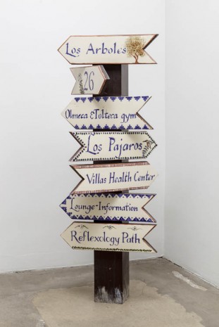 Fiona Connor, Object No. 3, Bare Use (small ceramic signpost), 2013, 1301PE