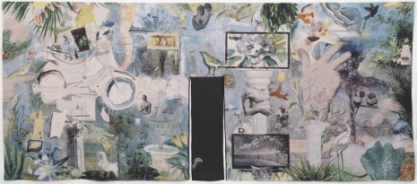 Laure Prouvost , Swallow Me, From Italy to Flanders via Nice, a Tapestry, 2021 , Galerie Nathalie Obadia