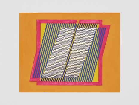 Channa Horwitz , Moiré Design - Rhythm of Line ll Series, circa 1992  , Lisson Gallery