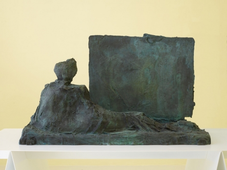João Maria Gusmão, Tombstone and projection, 2022 , Sies + Höke Galerie