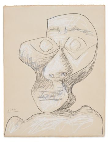 Pablo Picasso, Tête (Head), 2 July 1972 , Hauser & Wirth