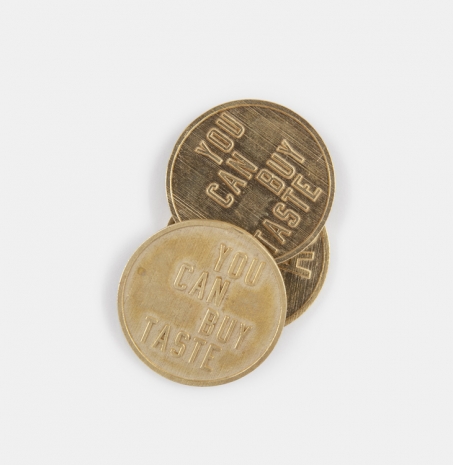 Albert Oehlen, Custom “two-euro” coins to operate Albert Oehlen’s Kafftee/Cofftea vending machine in Gagosian’s booth at Frieze New York 2022, , Gagosian