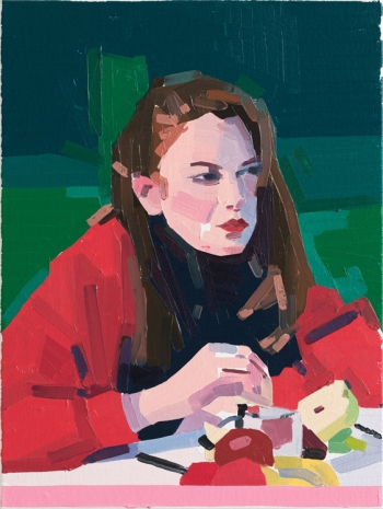 Guy Yanai, Young Woman Eating Fruit, 2022 , KÖNIG GALERIE