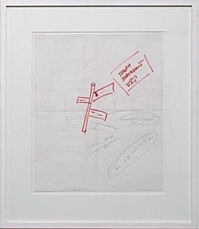 Lawrence Weiner , In the Crack of the Dawn (Stroph ...)(Collaboration with Matt Mullican), 1991 , Mai 36 Galerie