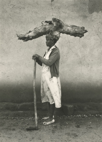 , Nadav Kander , Lady with Log, South Africa, Howard Greenberg Gallery