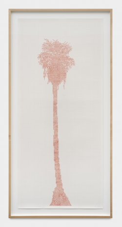 Charles Gaines, Numbers and Trees: Palm Canyon Series 7, Set 8 (quartet), Tree #1, Tongva, 2022 , Galerie Max Hetzler