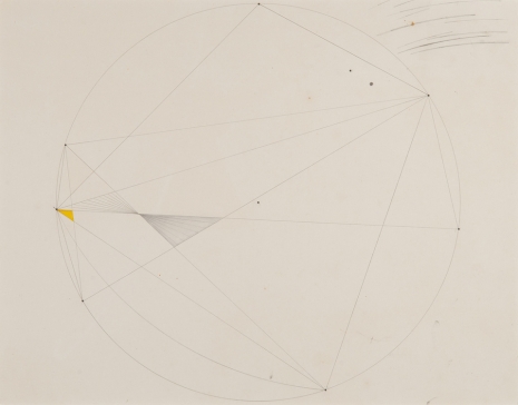Marlow Moss , Untitled (Yellow triangle), c. 1940s , The Mayor Gallery