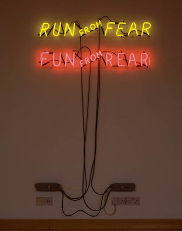 Bruce Nauman, Run from Fear, Fun from Rear, 1972, Hauser & Wirth