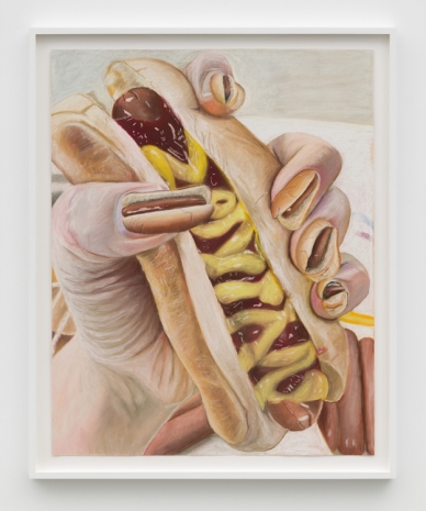 Gina Beavers, Hot Dog Nails, 2022 , Marianne Boesky Gallery