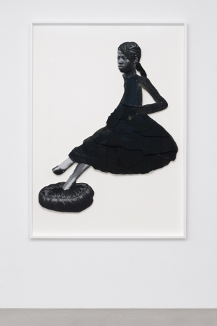 Frida Orupabo, Girl with pillow, 2022 , Galerie Nordenhake