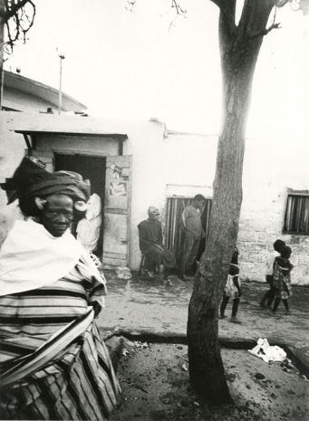 William Klein, African Woman + Tree, 1963 , Howard Greenberg Gallery