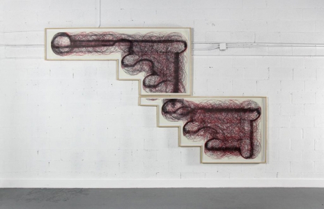 Rigoberto Diaz , Location Intelligence (ladders), 2020 , Pan American Art Projects