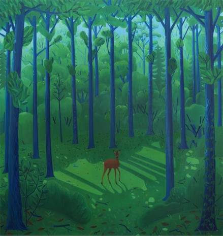 Ben Sledsens, Roe deer in the Forest, 2022 , Tim Van Laere Gallery