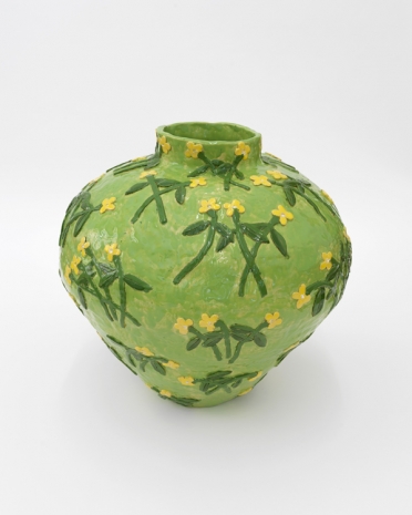 Ben Sledsens, Green Vase Yellow Flowers, 2021 - 2022 , Tim Van Laere Gallery