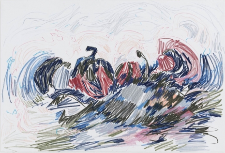 Janaina Tschäpe , Colorfield Drawing VI, 2022 , Galleri Bo Bjerggaard