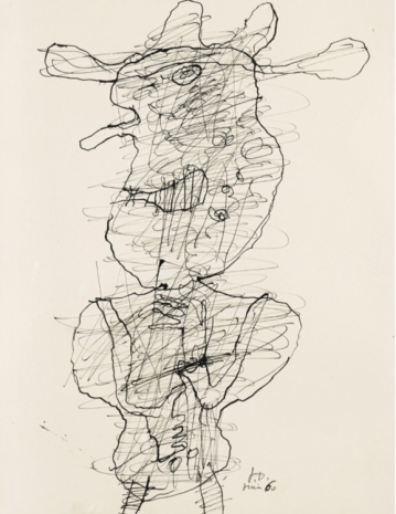 Jean Dubuffet , Personnage, 1960 , Tim Van Laere Gallery