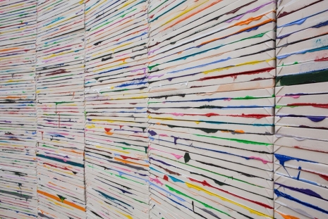 Richard Jackson, 5050 Stacked Paintings,  1998 (detail), Hauser & Wirth