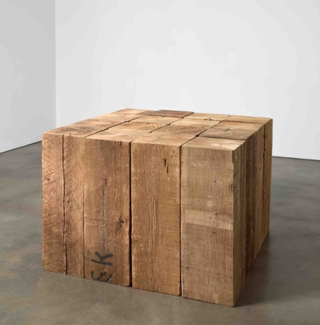 Carl Andre , 4 x 4 Cedar Solid, 2008 , Regen Projects