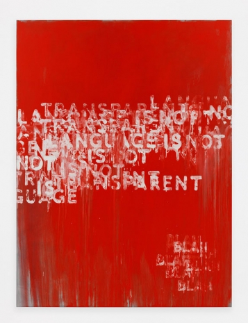 Mel Bochner, Transparent, 2015 , Regen Projects