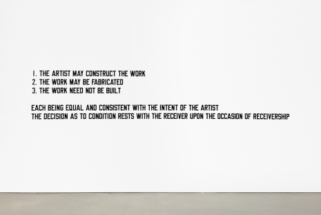 Lawrence Weiner , Statement of Intent, 1969 , Regen Projects