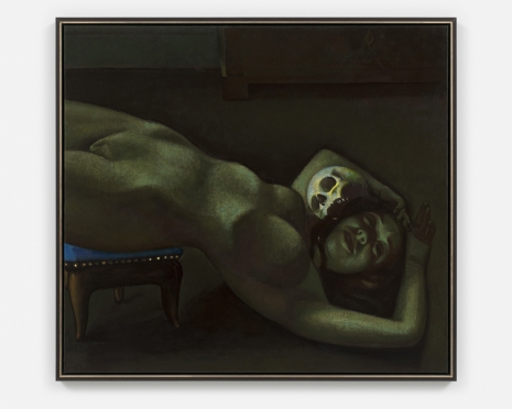 Victor Man, Girl with Goya's Skull (Memorable Equinox), 2021, Galerie Max Hetzler