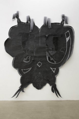 Lucy Dodd, Black Lung Butterfly, 2013, kaufmann repetto