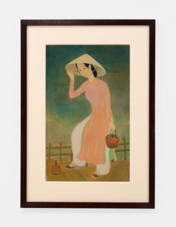 Mai-Thu, Jeune femme sur le chemin au panier de cumquats, 1941 , Almine Rech