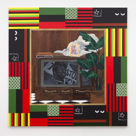 Jammie Holmes, Fred Hampton, 2022 , Marianne Boesky Gallery
