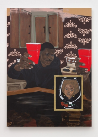 Jammie Holmes, A toast to Kathleen Cleaver, 2022 , Marianne Boesky Gallery