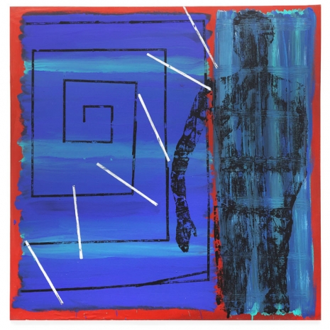 Menchu Lamas, Home azul, 2004 , Galería Marta Cervera