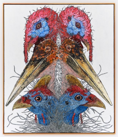 Zachary Armstrong, Six Birds, 2022 , Tilton Gallery