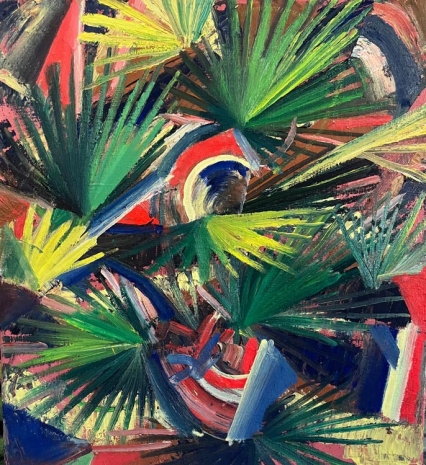 Rachid Bouhamidi , Tricolor Palm, 2022 , Praz-Delavallade