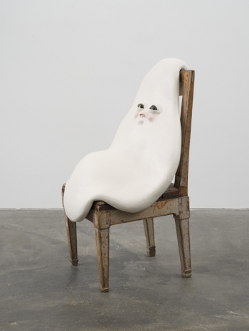 Nathalie Djurberg & Hans Berg, Poached Egg on Chair, 2022 , Tanya Bonakdar Gallery