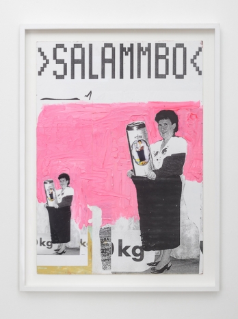 Franz West, Plakatentwurf (Salammbo), 2001, Galerie Elisabeth & Klaus Thoman