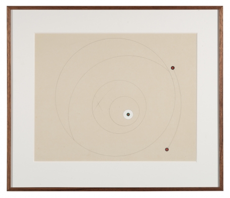 Marlow Moss, Untitled (Red, green and white circles), c. 1940s , The Mayor Gallery