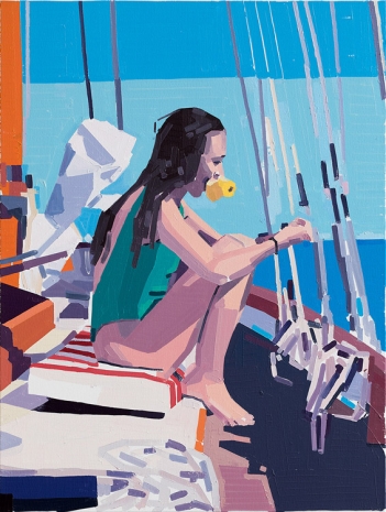 Guy Yanai , Young Woman Sailing, 2022 , Praz-Delavallade