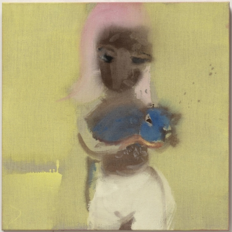 Leiko Ikemura , Girl with a Blue Cat, 2022 , Galerie Peter Kilchmann