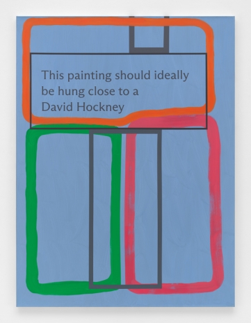 Jonathan Monk, This Painting (Hockney), 2022 , Casey Kaplan