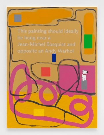 Jonathan Monk, This Painting (Basquiat Warhol), 2022 , Casey Kaplan