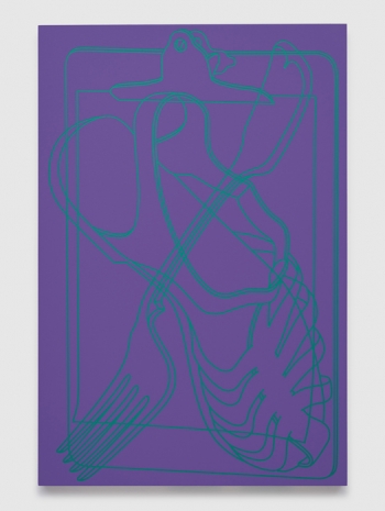 Michael Craig-Martin , Untitled (purple/turquoise), 2009 , Bortolami Gallery